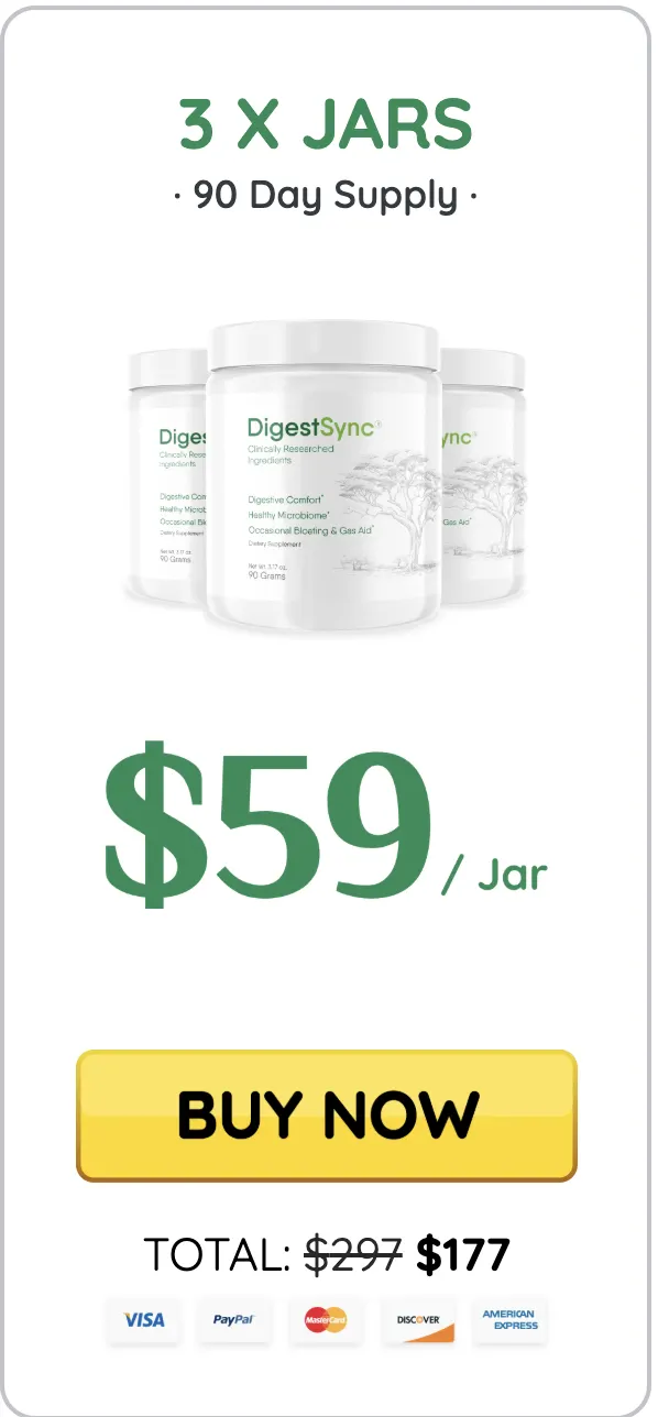 Buy DigestSync 3 bottles — 90 day supply digestive support supplement
